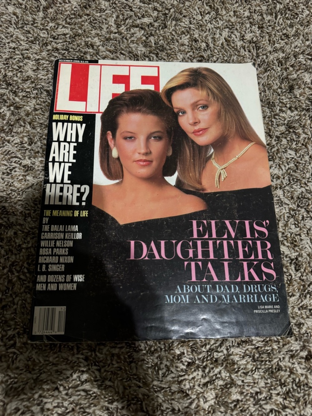 Priscilla and Lisa Marie Presley cover Life magazine December 1988 Elvis